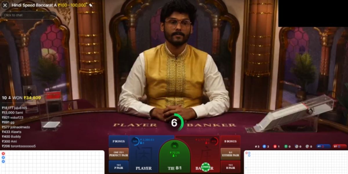 Hindi Speed Baccarat - Game 1 - ra88a