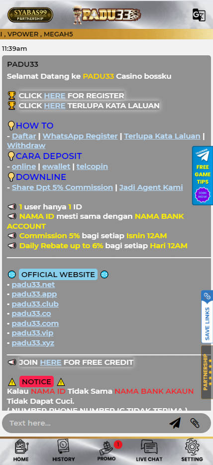 Padu33 - Live Chat - ra88a