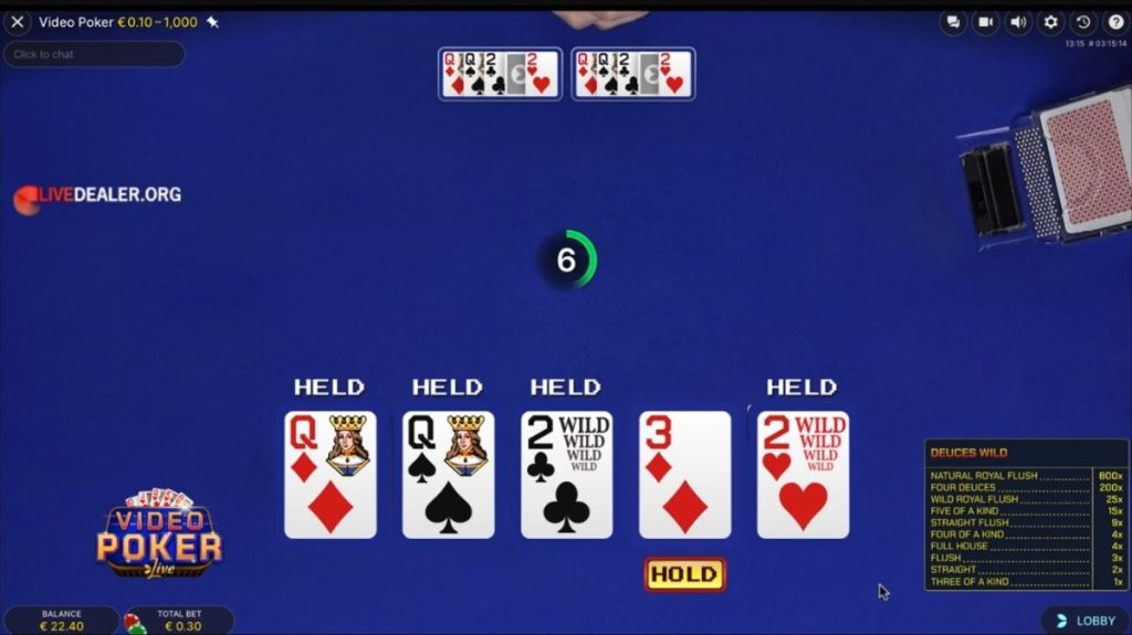 Video Poker - Game 2 - ra88a