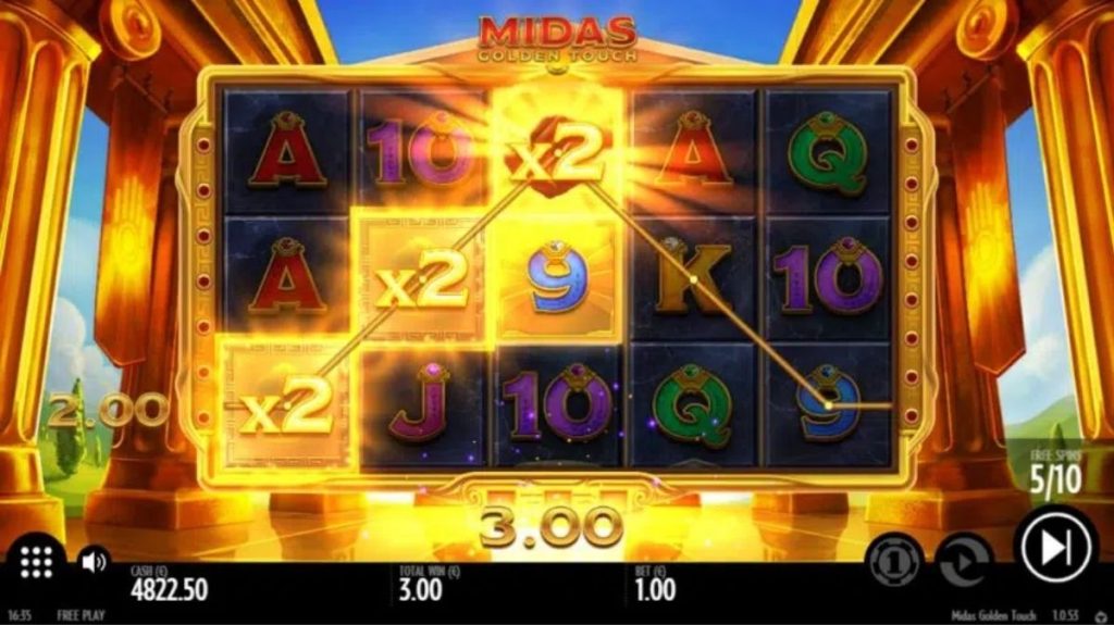 Midas Golden Touch Slot - Wild Multipliers - ra88a