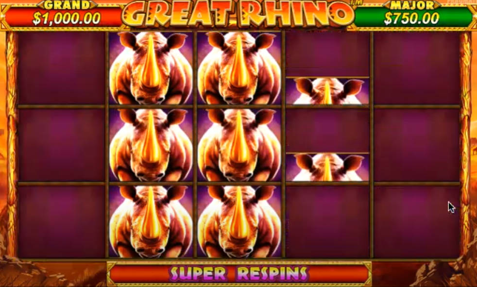 Great Rhino Slot - Super Respins - ra88a