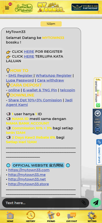 MyTown33 - Live Chat - ra88a