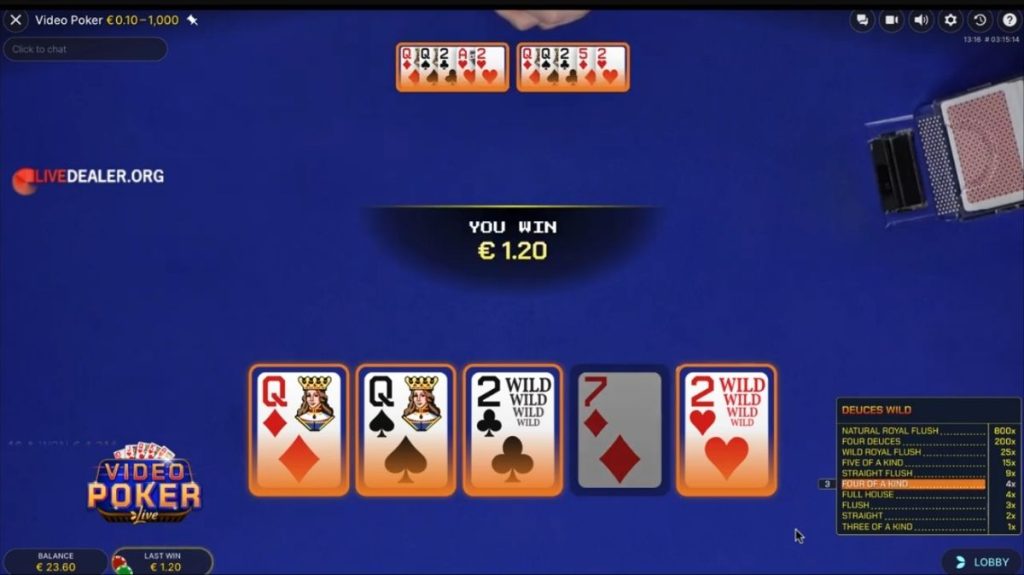 Video Poker - Game 3 - ra88a